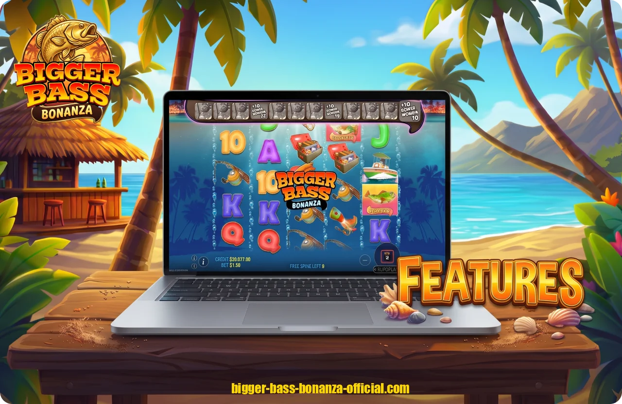 Bigger Bass Bonanza's demo has the same rules and layout as the real-money version
