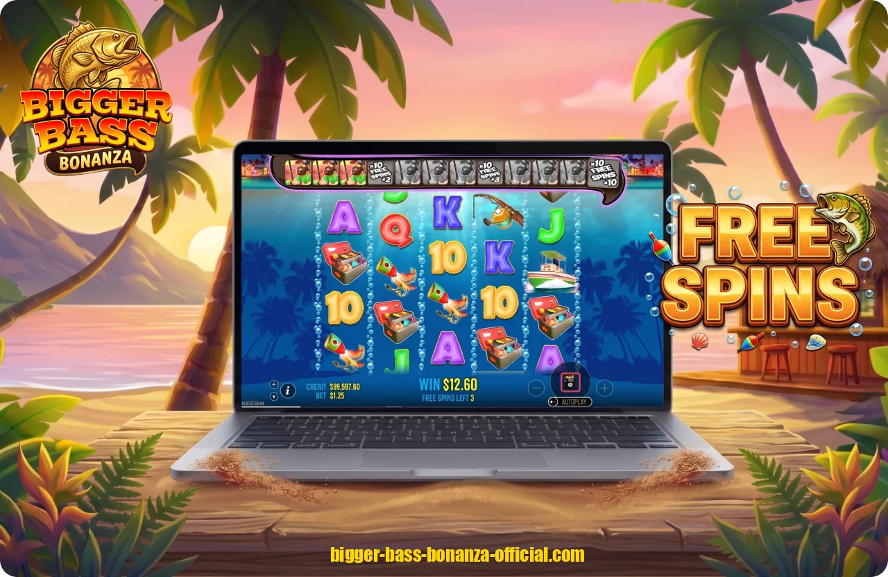 Bigger Bass Bonanza connects the free spins rules to how wins are awarded in the bonus round